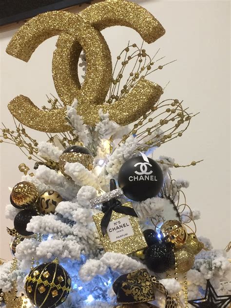 chanel christmas|chanel christmas tree topper.